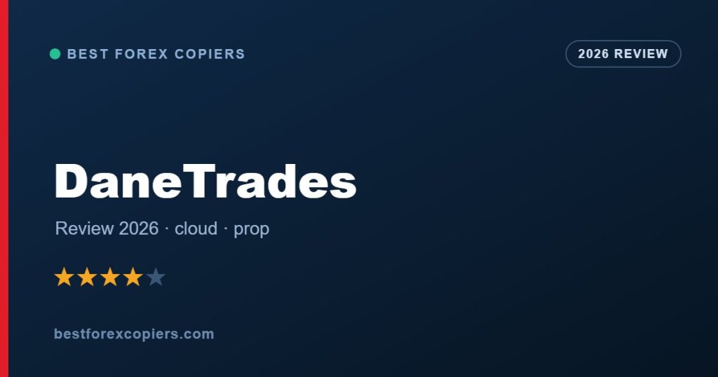 DaneTrades cloud forex trade copier 2026 review banner
