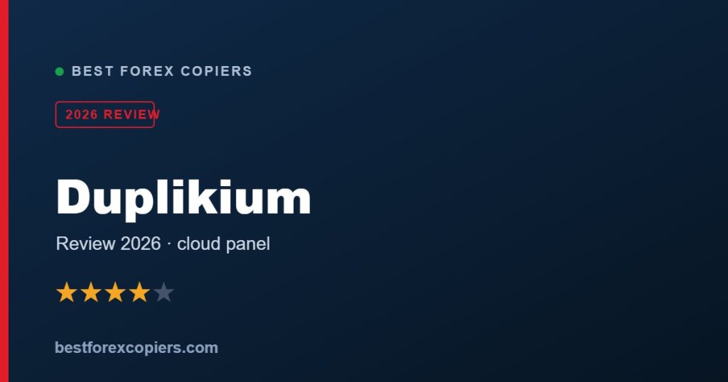 Duplikium cloud trade copier 2026 review banner
