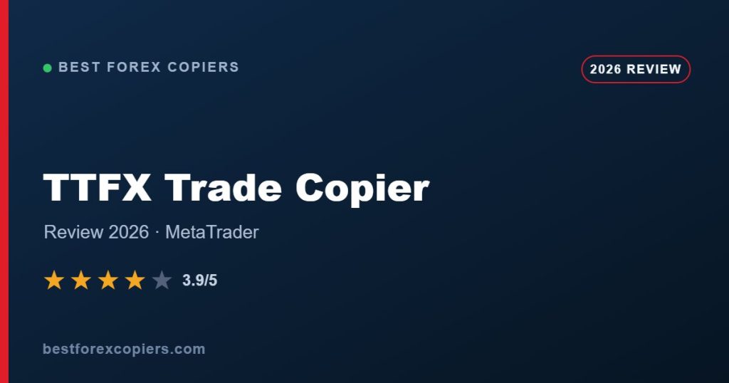TTFX Trade Copier review 2026 banner - Best Forex Copiers